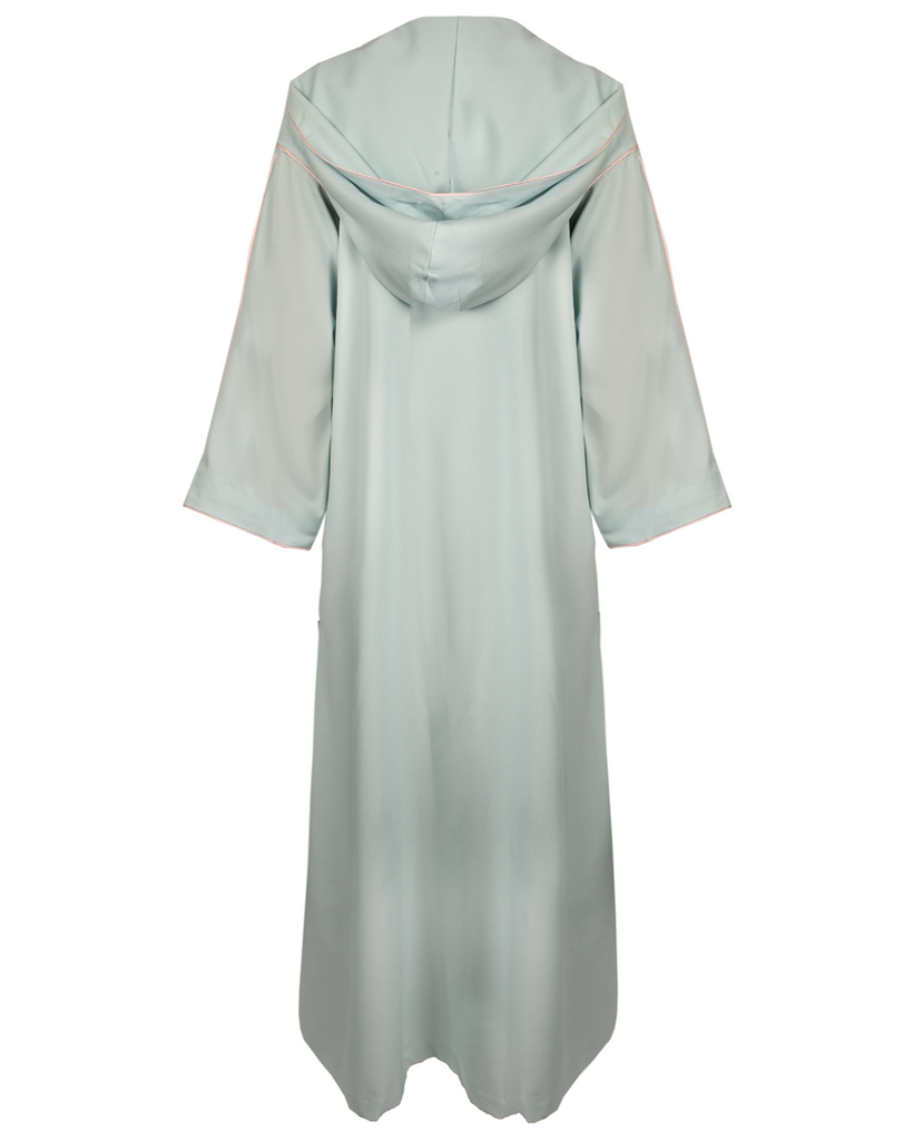Blue Hooded Abaya