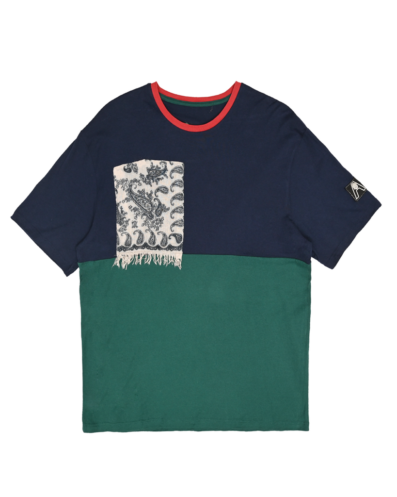 Navy & Green Bandana T-Shirt
