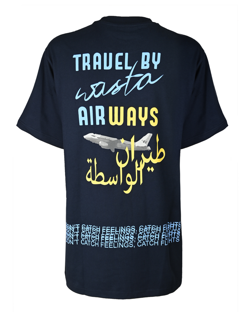 Wasta Airways Blue T-shirt