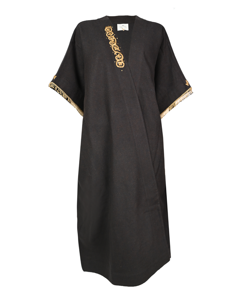 Wool Midi Bisht Abaya