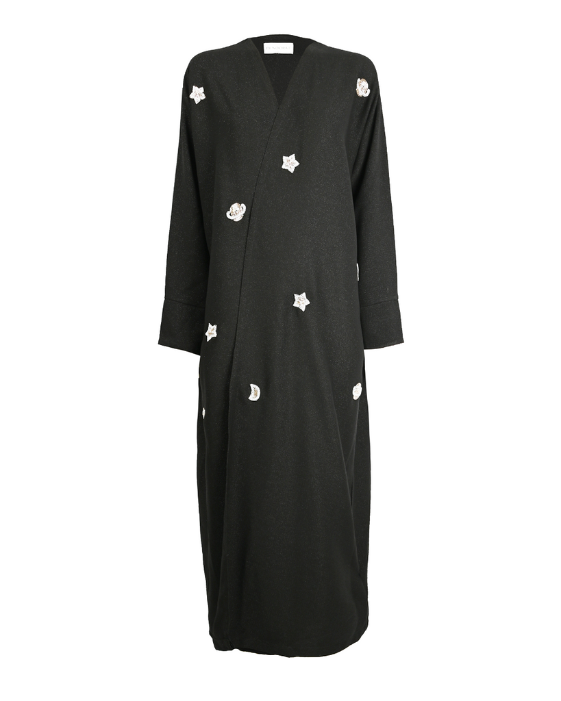 Scattered Star & Moon Abaya