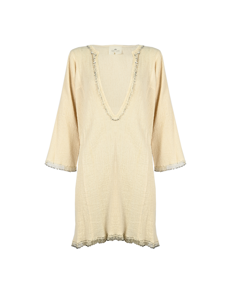 Ivory Crinkle Tunic