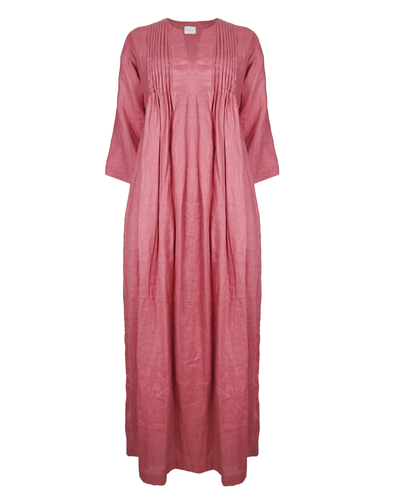 Pink Linen Dress
