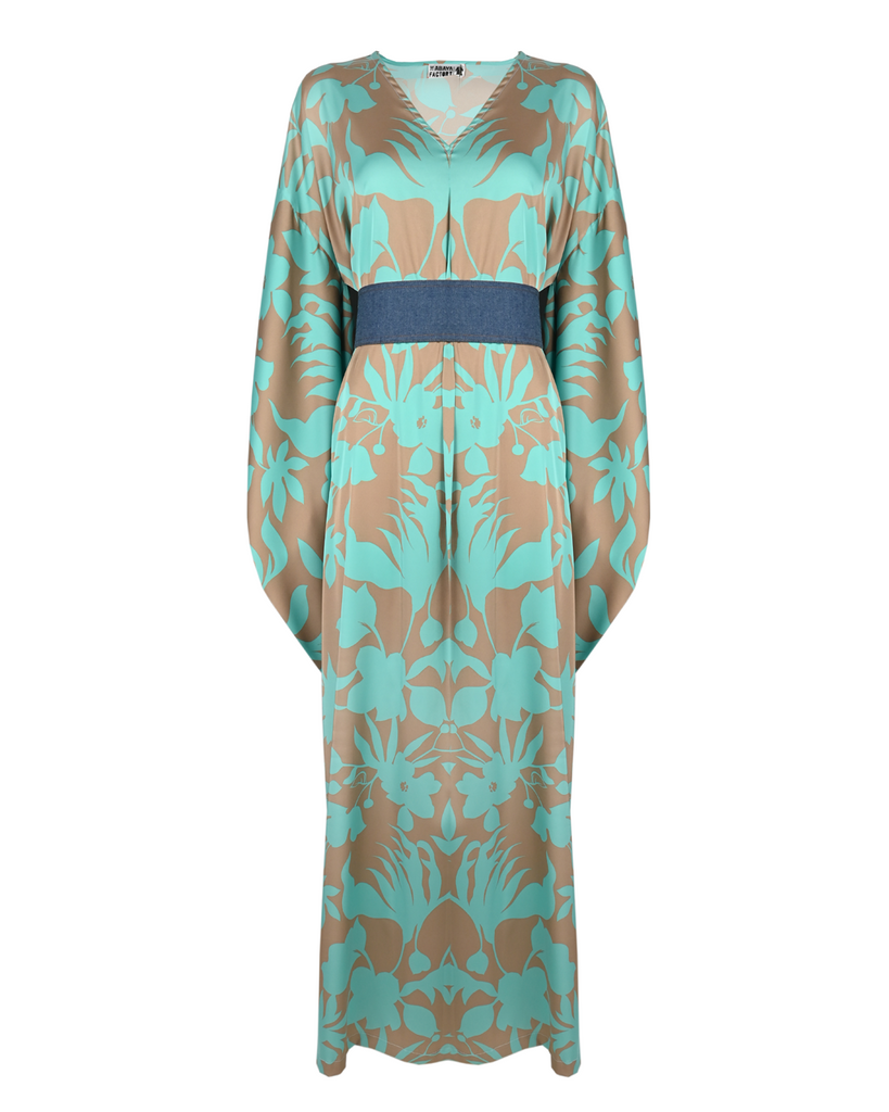 Blue & Grey Al-Waha Kaftan
