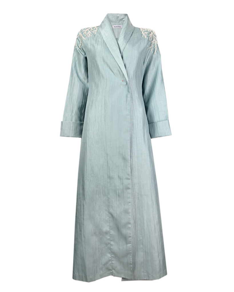 Azure Pearly Corals Coverup Abaya