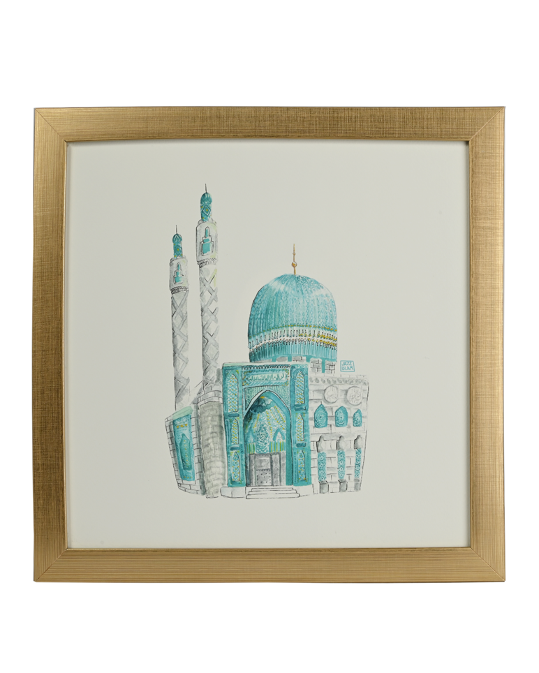 Framed "Blue Mosque Saint Petersburg" Art Print
