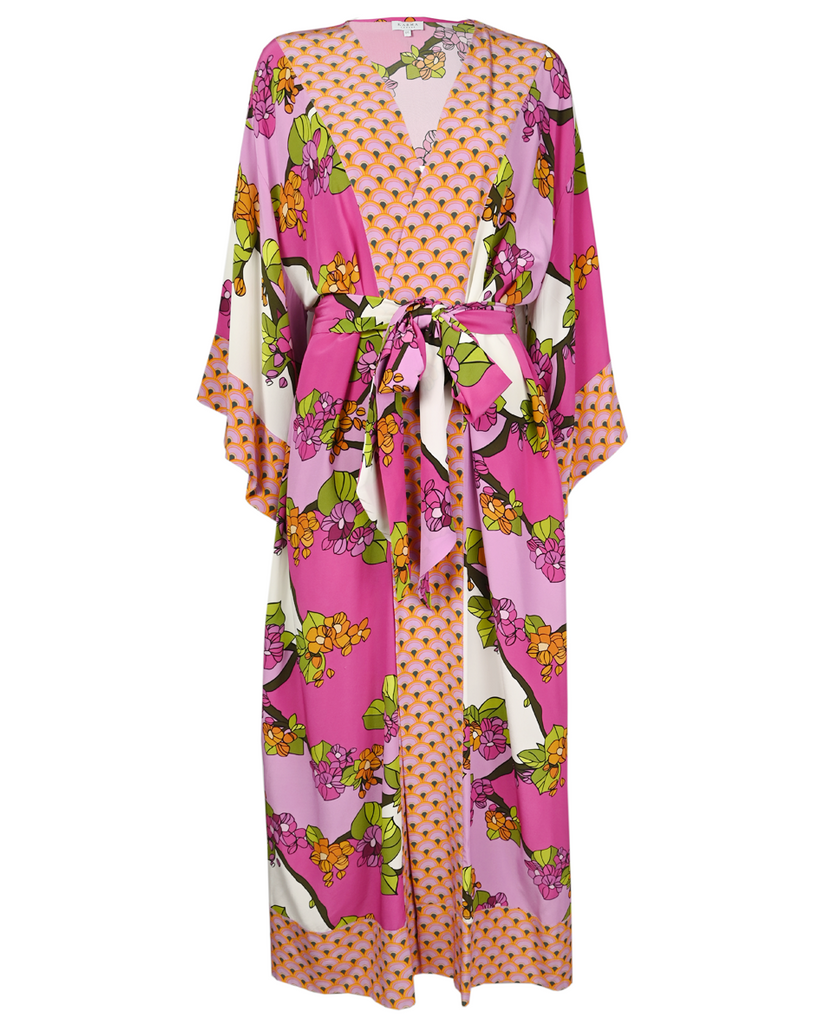 Kobe Cherry Blossom Silk Kimono