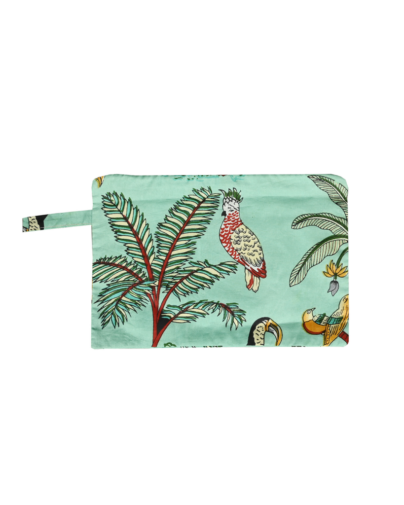 Green Printed Pouch