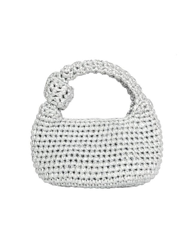Silver Basket Bag