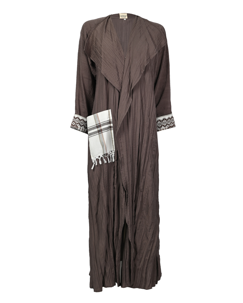 Brown Pocket Abaya