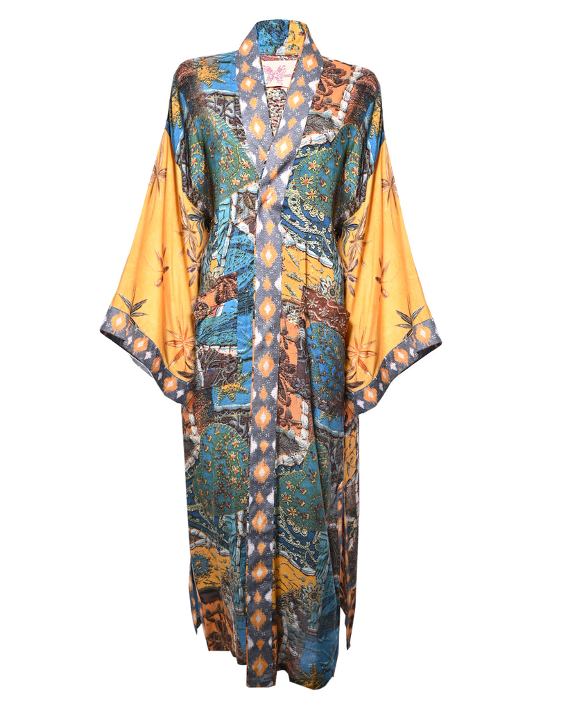 Multicolor Safra Kimono Abaya