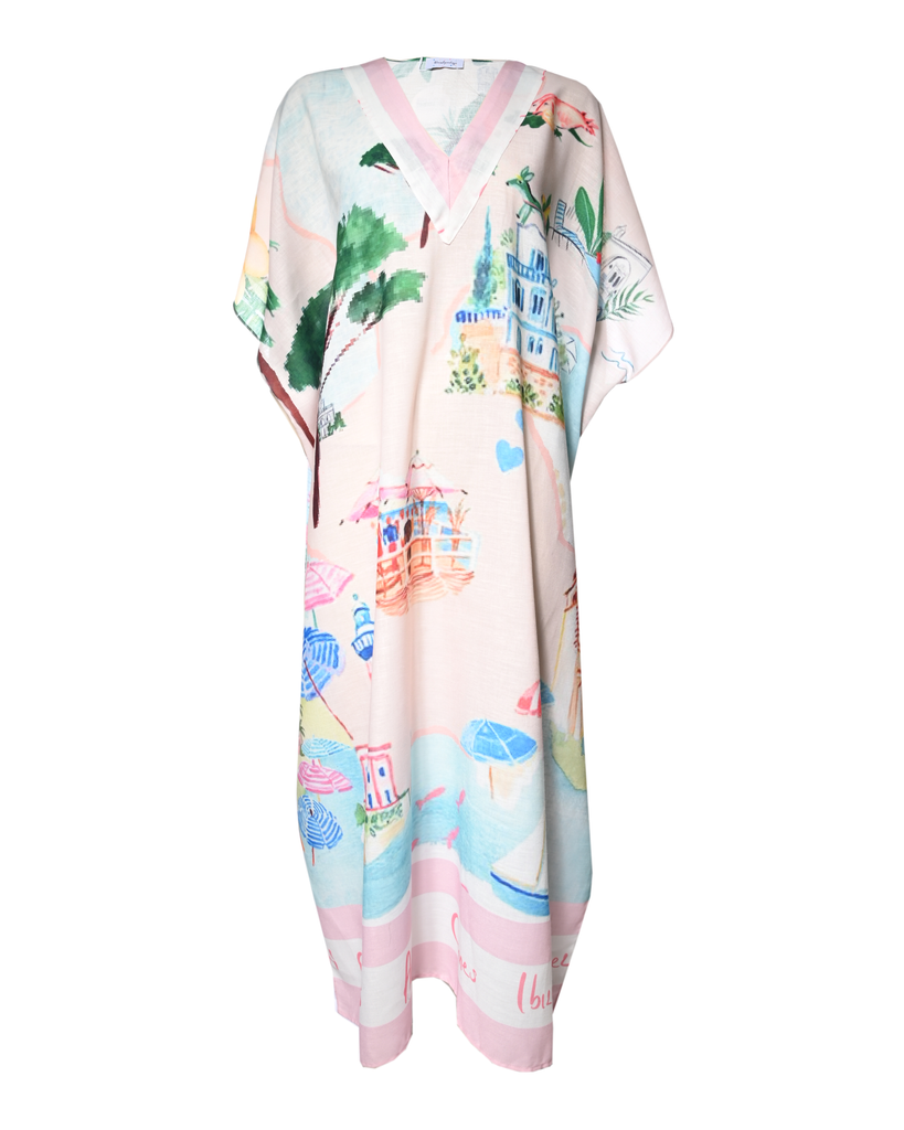 Capri Linen Maxi Dress