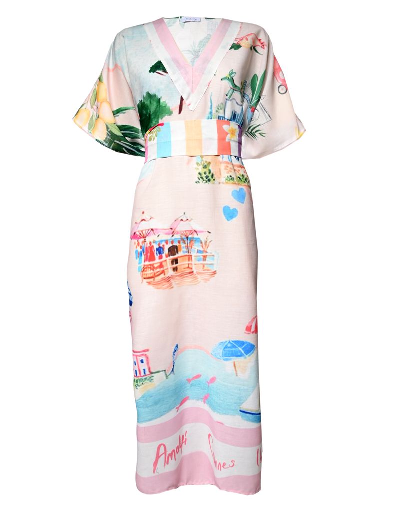 Capri Linen Maxi Dress