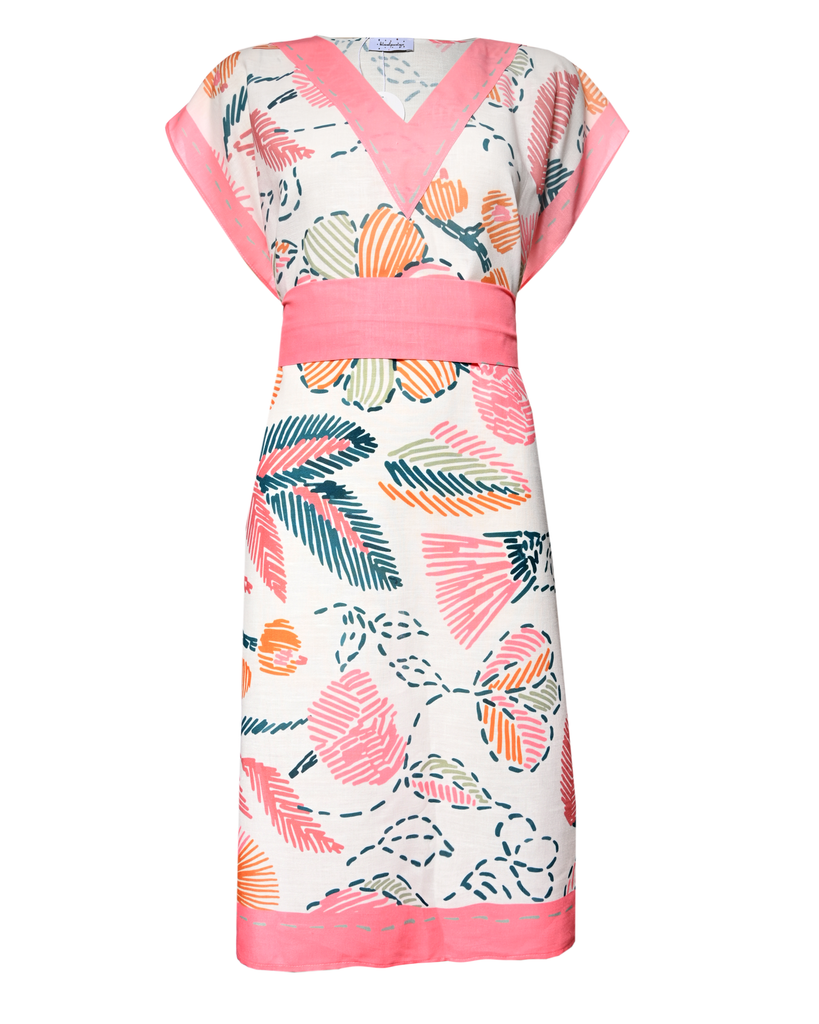 pucci midi dresses Emilio Pucci Orchidee Print Midi Dress