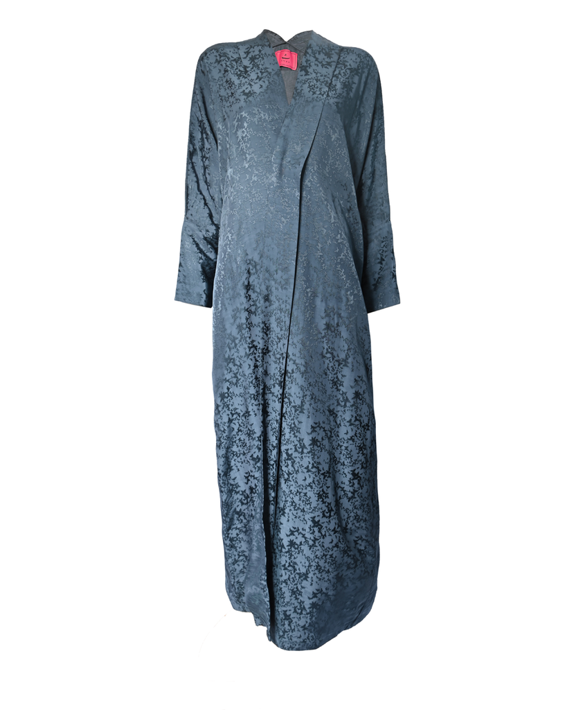 Allure Navy Viscose Jacquard Abaya