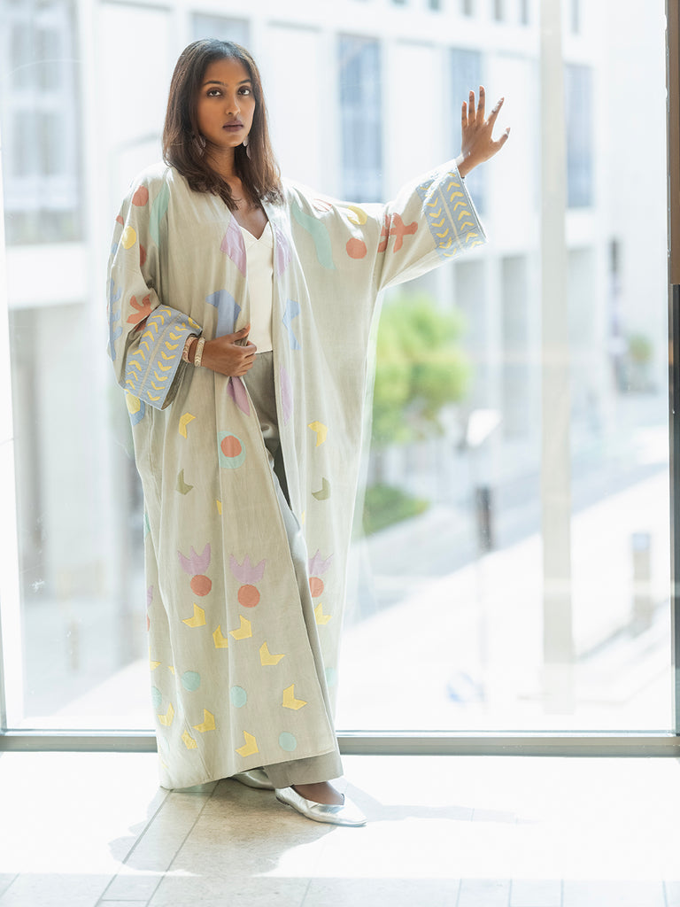 Vintage Pastel Leda Abaya