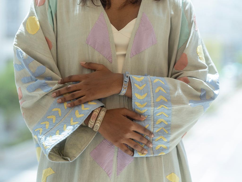 Vintage Pastel Leda Abaya