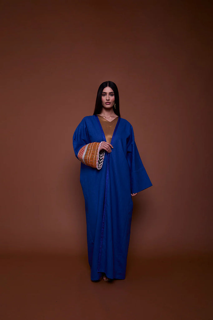 Electric Blue Neelam Abaya