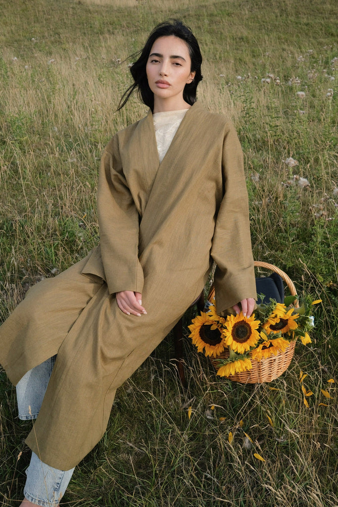 Hunting Green Rosalie Kimono Abaya