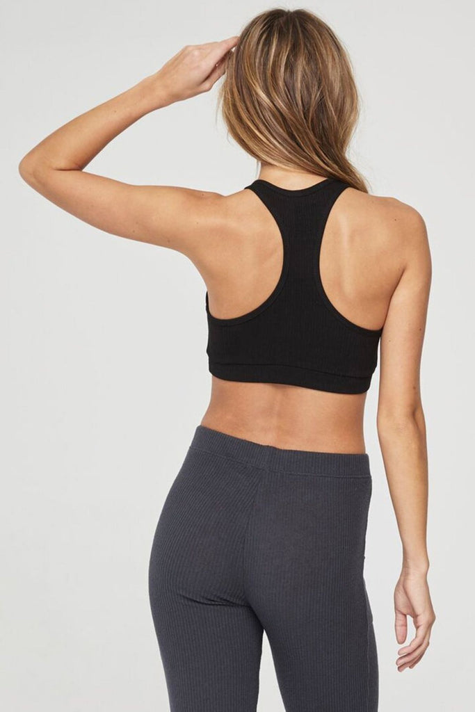 High Neck Ballet Rib Bra