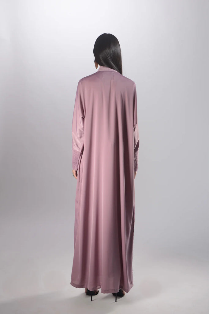 Grace Mauve Crepe Abaya