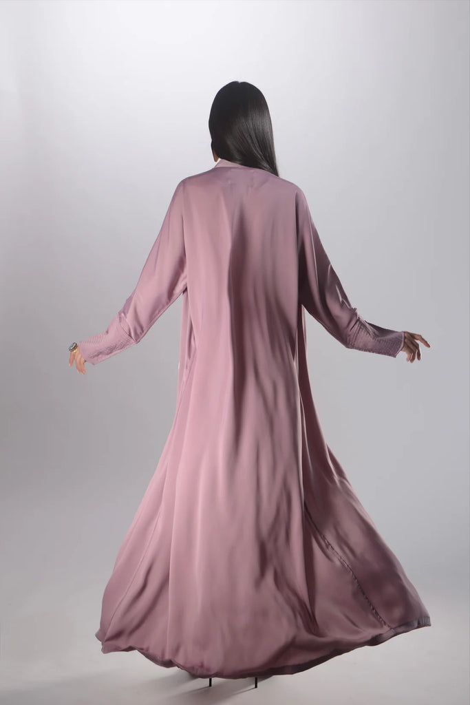Grace Mauve Crepe Abaya