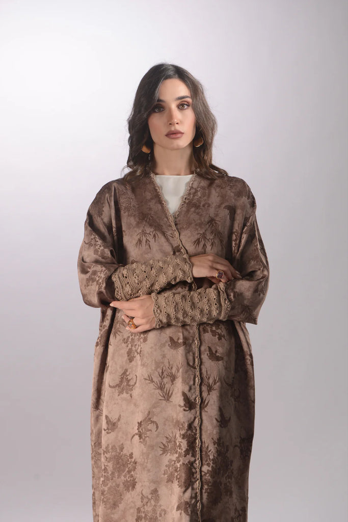 Nami Blush Silk Abaya