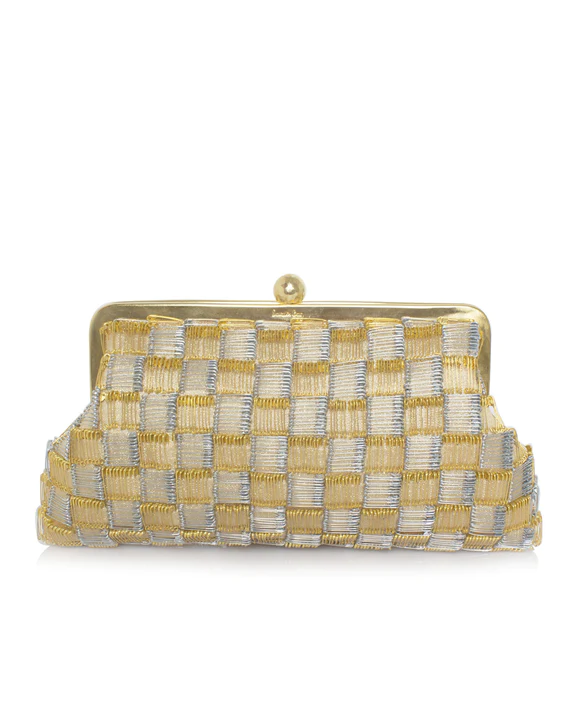 Gold Pins Classic Clutch