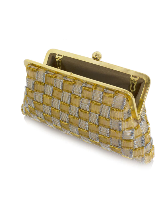 Gold Pins Classic Clutch