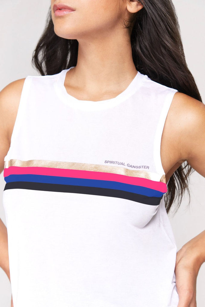 SGV Stripe Active Crop Tank