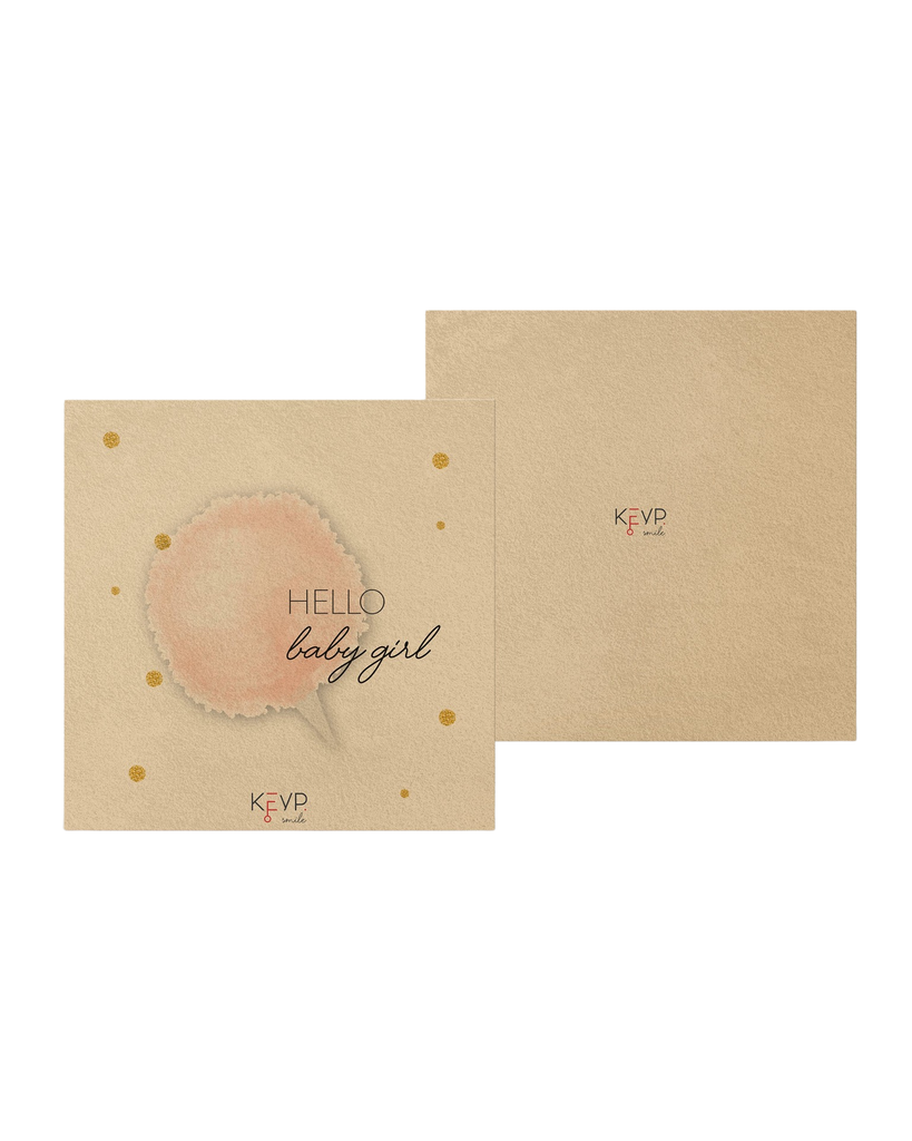 "Hello Baby Girl" Greeting Card