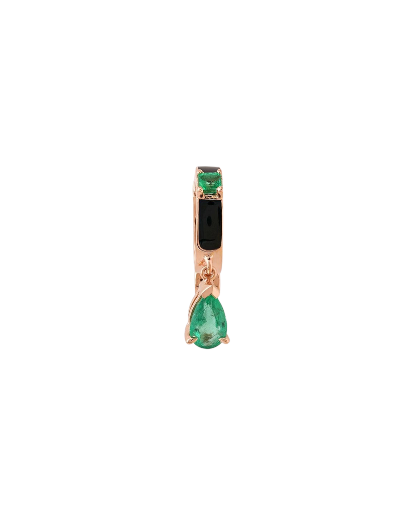 Faux-Mo Double Emerald Earcuff