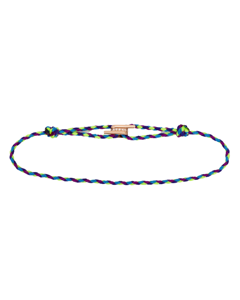 Forget Me Knot Blue Thread Bracelet