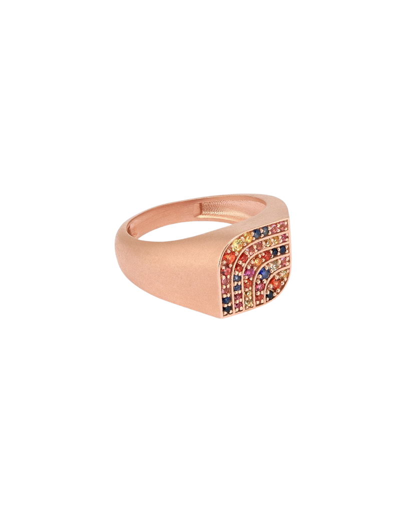 Rainbow Connection Pinky Ring