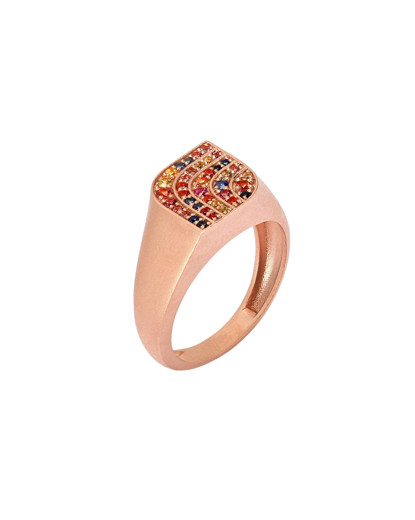 Rainbow Connection Pinky Ring