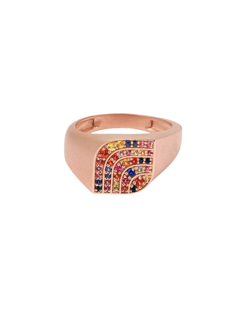Rainbow Connection Pinky Ring