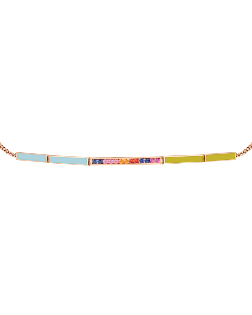 Whatever Bubbly Yellow Enamel Choker
