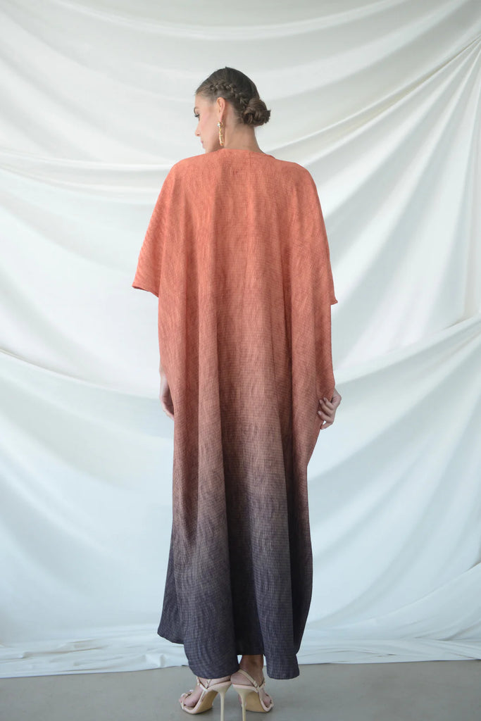 Marbella Orange Crepe Dress