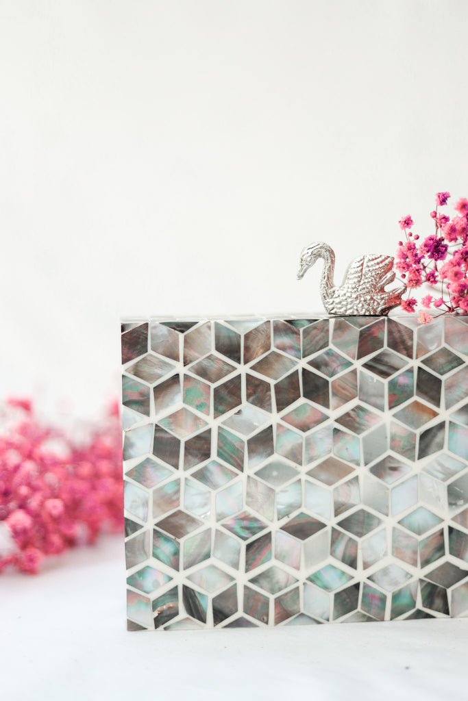 Morning Sun Clutch with Swan figure