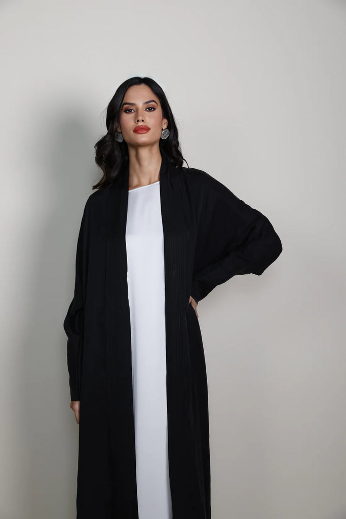 Belvedere Black Silk Abaya