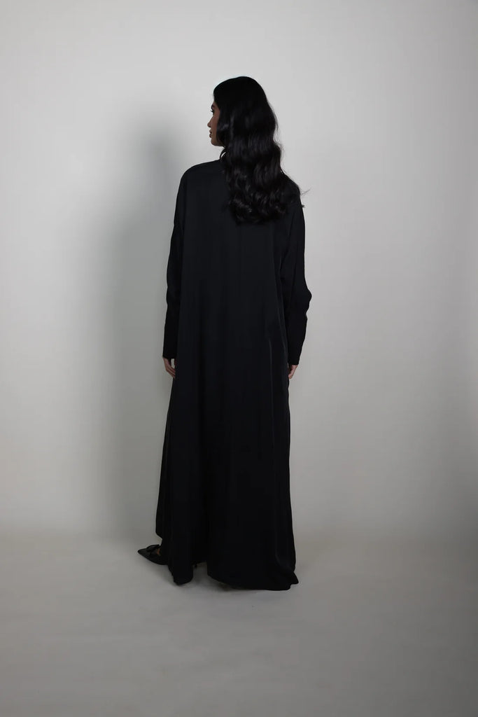 Belvedere Black Silk Abaya