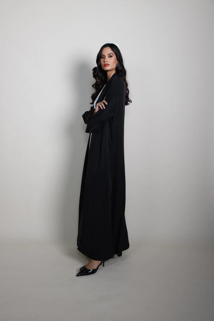 Belvedere Black Silk Abaya