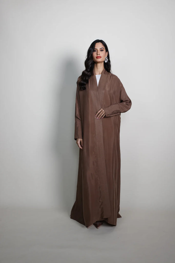 Belvedere Bronze Silk Abaya