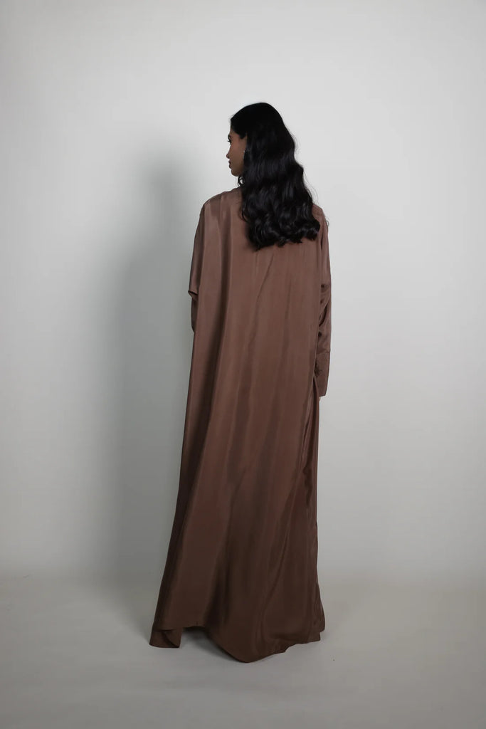 Belvedere Bronze Silk Abaya