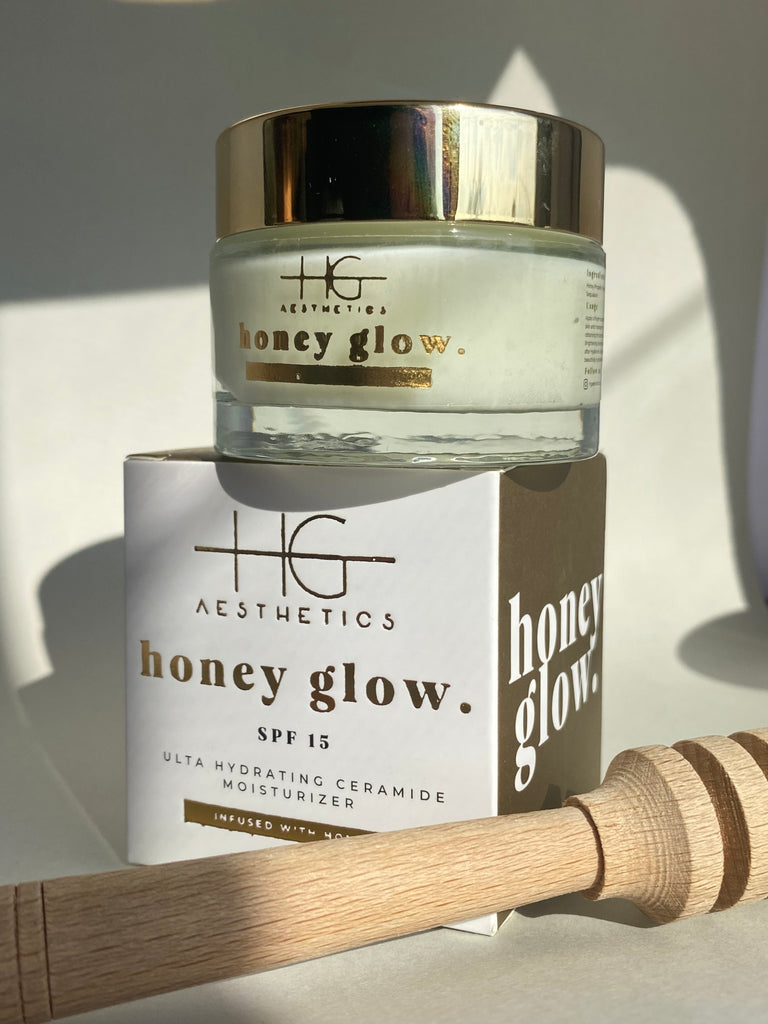 HoneyGlow Ceramide Face Moisturizer with SPF15