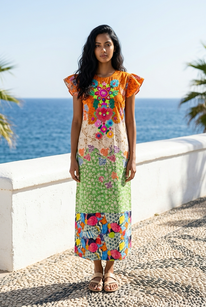 miss sugar linen dresses SUGARLIPS Mizie Open Back Maxi Dress in Blue-Multi at Nordstrom, Size Small