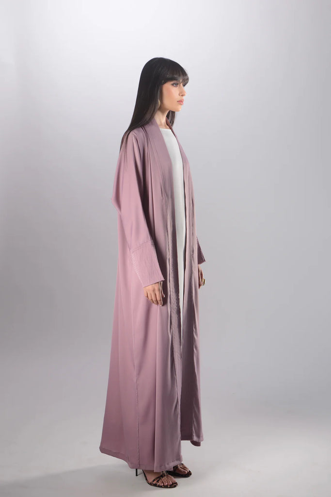 Grace Mauve Crepe Abaya