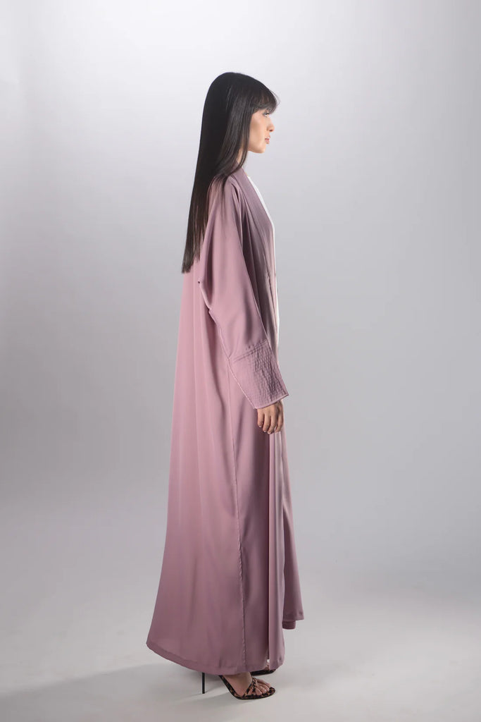 Grace Mauve Crepe Abaya