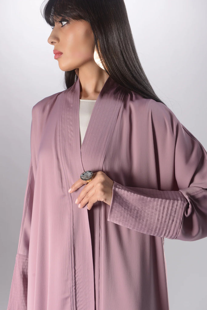 Grace Mauve Crepe Abaya