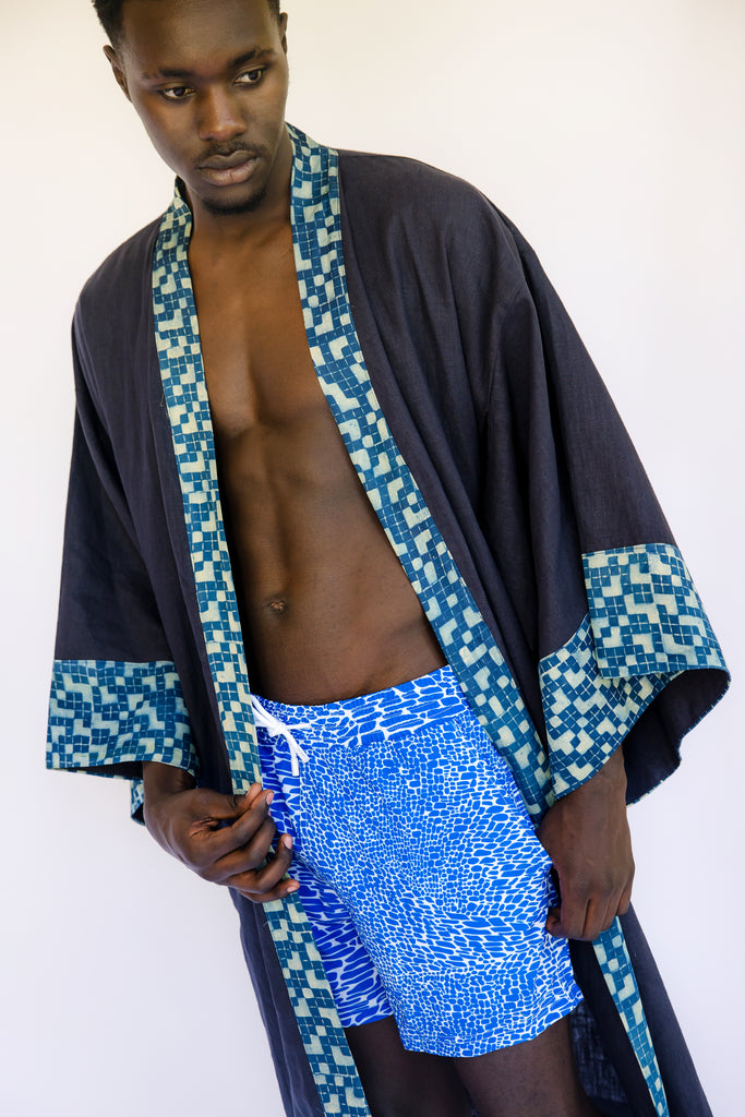 Blue Water Swim Trunk